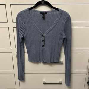 Forever 21 blue long sleeve, size M
